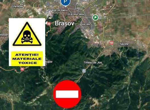 Trafic complet blocat pe DN 1, după ce o cisternă încărcată cu acid azotic s-a răsturnat
