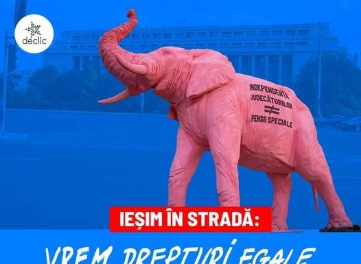 Protest în Piaţa Victoriei – ”Vrem drepturi egale, fără pensii speciale!” / Organizaţiile civice cer aplicarea principiului contributivităţii pentru toate pensiile din România