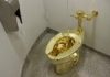 Faimoasa toaletă din aur de 18 carate creată de Maurizio Cattelan a fost vândută pentru 12,1 milioane de dolari