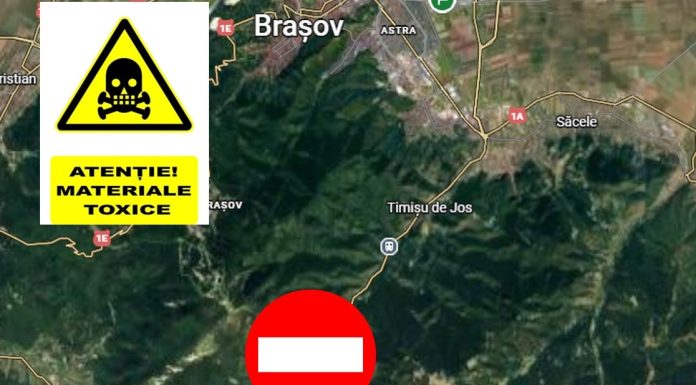 Cisternă cu substanțe periculoase, răsturnată pe DN1, între Brașov și Predeal: traficul auto este blocat