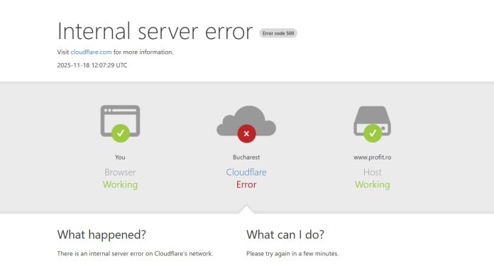 Site-uri căzute la nivel global, inclusiv în România. Primele explicații ale Cloudflare