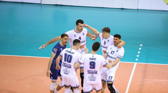 Volei masculin: SCM Craiova, victorie cu Greenyard Maaseik, dar ratează 16-le CEV Cup