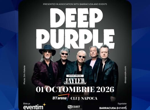 Deep Purple va susţine un nou concert în România
