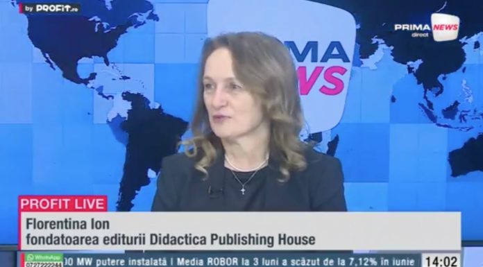 VIDEO Cărți la preț mic. Florentina Ion, fondatoarea Didactica Publishing House: Avem o cifră de afaceri mai mare, însă nu reprezintă o vânzare mai bună. Suntem încă pe ultimul loc în Europa la consumul de carte – Profit.ro Live TV