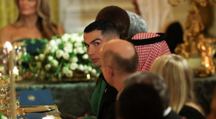 Superstarul Cristiano Ronaldo la un dineu la Casa Albă, alături de prinţul moştenitor al Arabiei Saudite