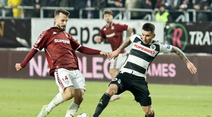 U Cluj o învinge pe Rapid în Giulești și urcă pe loc de play-off