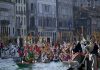 Carnavalul de la Veneția a început cu parada bărcilor pe Canal Grande și costume spectaculoase. FOTO