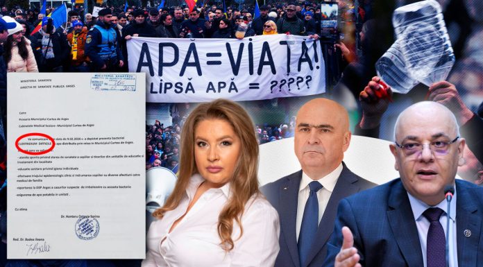 Criza apei potabile din Curtea de Argeș se adâncește. După o ședință de urgență „secretă”, Bolojan și Arafat ar fi găsit vinovații. Gândul vă prezintă documentul DSP care reconfirmă infestarea apei, iar cetățenii intră în a 5-a lună fără apă de băut