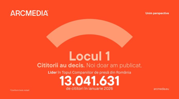 Locul 1. Două luni consecutiv. Peste 13 milioane de cititori. ARCMEDIA continuă să stabilească standardul în presa online din România