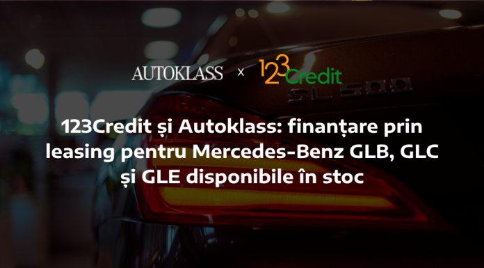 123Credit și Autoklass: finanțare prin leasing pentru 3 modele Mercedes-Benz GLB, GLC și GLE disponibile în stoc