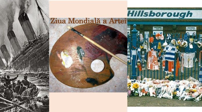 15 Aprilie, calendarul zilei: Titanicul se scufundă în Atlantic. Ziua mondială a artei. Are loc tragedia de pe Hillsborough