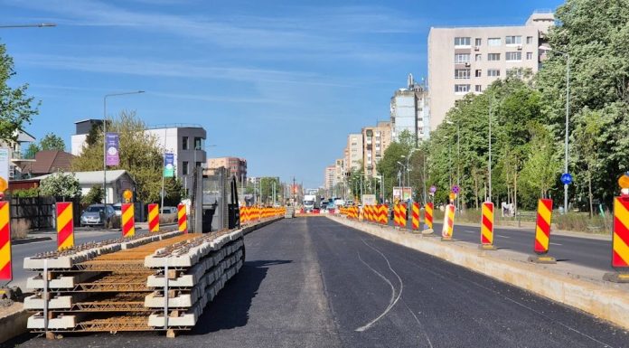 FOTO După aproape 30 de ani, prima linie nouă de tramvai din București. Primele materiale pentru linia Ghencea – Pasaj Domnești, lungă de 5 km, au sosit pe șantier