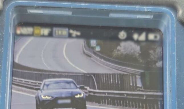 Șofer din București prins cu 248 km/h pe un sector din Autostrada Transilvania