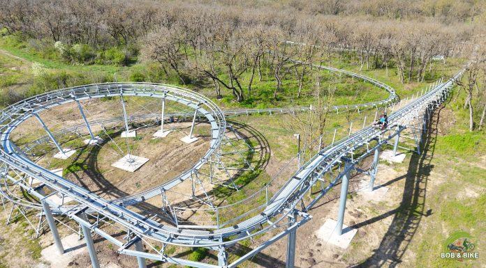 FOTO Pistă de bob printre copaci la Galați, investiție de peste 15 milioane de lei