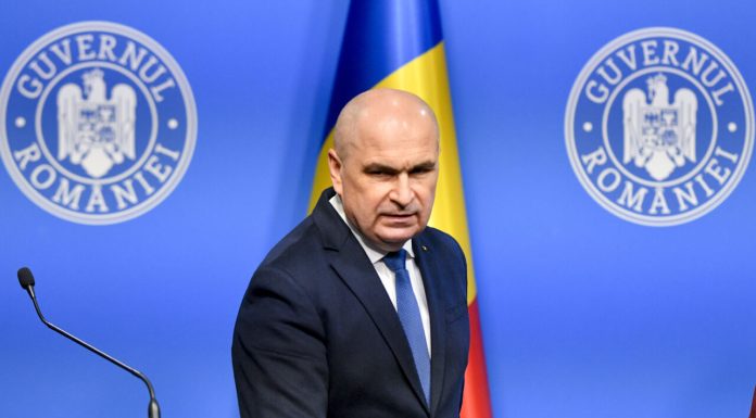 Bolojan se folosește de drona de la Galați ca să facă propagandă programului de înarmare SAFE, de 17 miliarde de euro