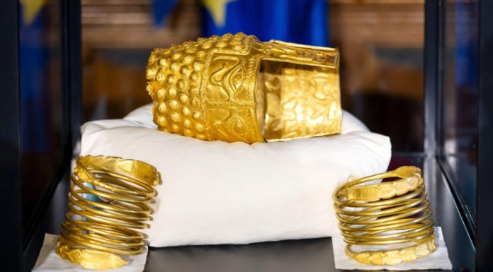 Record de vizitatori la Muzeul Național de Istorie. Oamenii au mers să vadă coiful și brățările dacice recuperate din Olanda