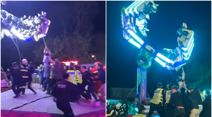 Carusel defect la un eveniment din Caransebeș: 17 copii au rămas blocați, șase au ajuns la spital