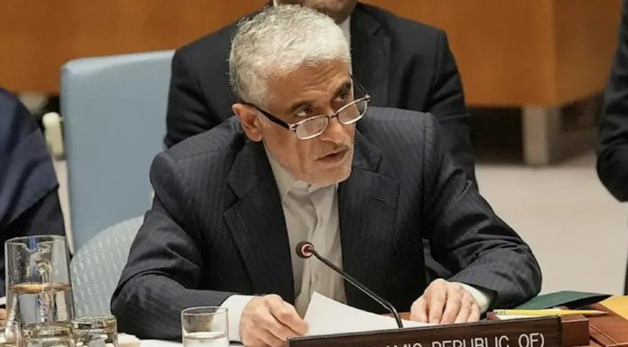 Iranul denunţă blocada maritimă pe care i-au impus-o SUA drept o ”încălcare gravă a suveranităţii” şi ”o măsură ilegală”. Ambasadorul iranian la ONU Amir Saeid Iravani cere, în altă scrisoare adresată lui Guterres, despăgubiri de la cinci ţări de la Golfu