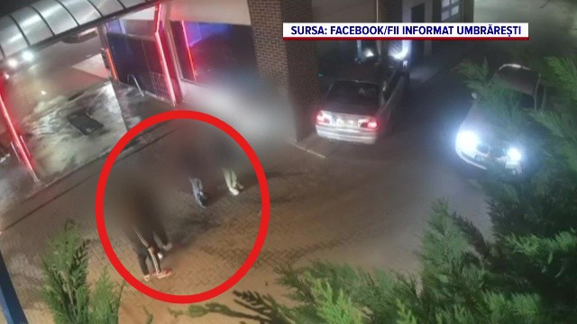 Bătaie în parcarea unui magazin din Tecuci. Scenele au fost surprinse de o cameră de supraveghere