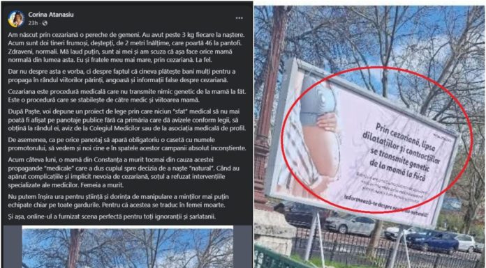 O deputată USR vrea schimbarea legii, după ce s-a simțit „ofensată” de o reclamă stradală „Să vedem cine e în spatele campaniei”