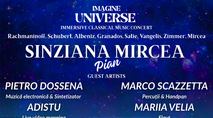 „IMAGINE UNIVERSE” – Sinziana Mircea & Friends: concert extraordinar la Sala Radio din Bucuresti pe 5 mai