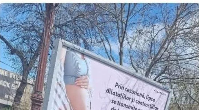 Societatea Română de Ginecologie, „profund îngrijorată” de apariţia panourilor publicitare care transmit mesaje „simpliste, incomplete şi eronate” despre naşterea prin cezariană: pot crea confuzie şi anxietate şi pot influenţa decizii medicale sensibile