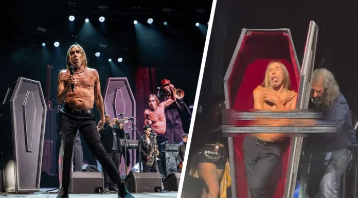 Iggy Pop a făcut spectacol la Coachella, 78 de ani. Legenda punk a ieșit de pe scenă într-un sicriu
