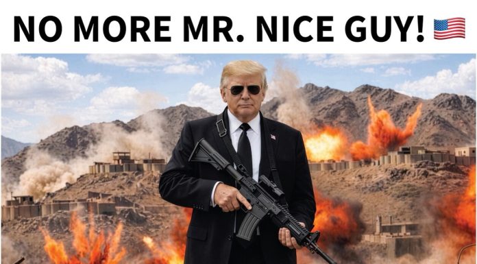 Trump se ilustrează cu o mitralieră și explozii pe fundal: „Nu mai sunt domnul cel drăguț”