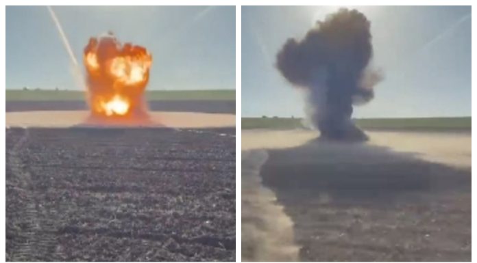 Cine a descoperit înaintea MApN bucățile de dronă rusească pe un câmp din Tulcea. „M-am apropiat la 10 metri”