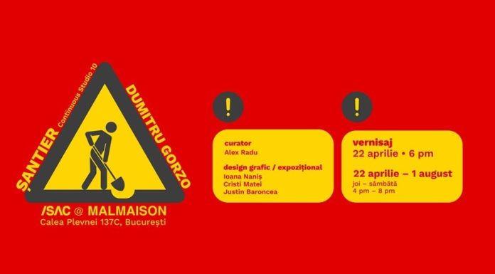 Expoziţia „Şantier" de Dumitru Gorzo va fi vernisată la Atelierele Malmaison