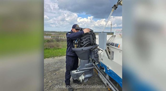 Tulcea – Motor de barcă, în valoare de 25.000 lei, căutat de autorităţile din Norvegia, depistat de către poliţiştii de frontieră din cadrul Gărzii de Coastă – FOTO