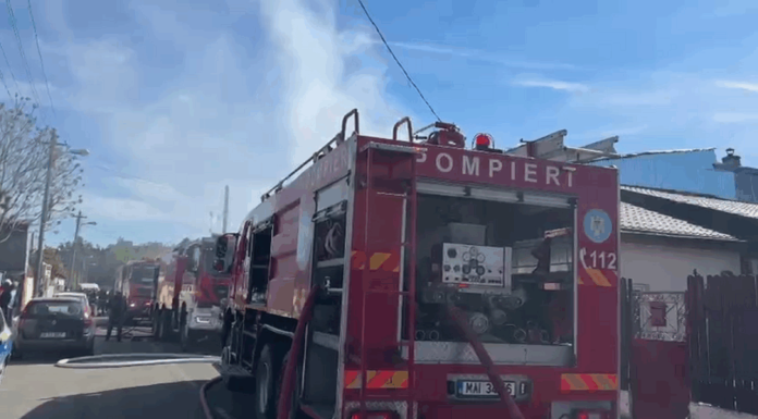 Incendiu de proporții în București, Sector 5. Pompierii intervin de urgență