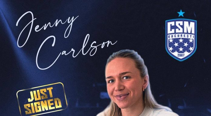 Handbal feminin: Suedeza Jenny Carlson, noua jucătoare a campioanei CSM Bucureşti