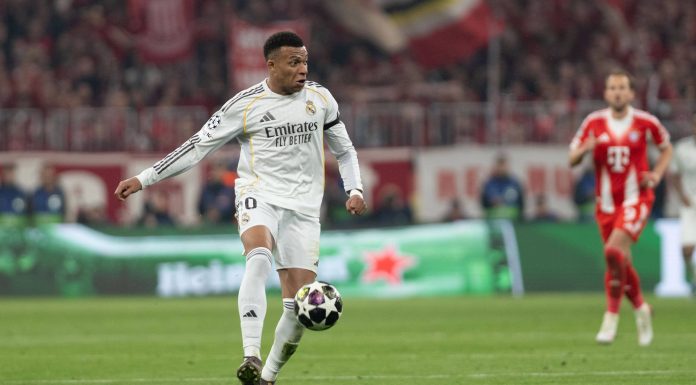 Kylian Mbappe, atacantul echipei Real Madrid, a marcat al 70-lea său gol în Liga Campionilor