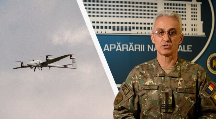 Ministerul Apărării explică de ce nu a fost doborâtă drona rusească căzută în Galaţi