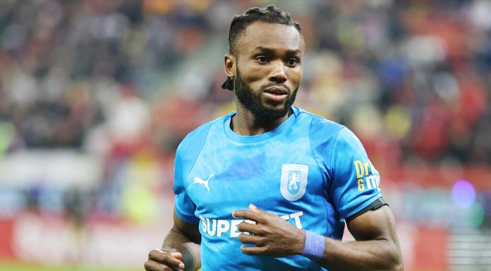 Monday Etim (Universitatea Craiova), suspendat 3 etape după eliminarea directă din meciul cu Universitatea Cluj