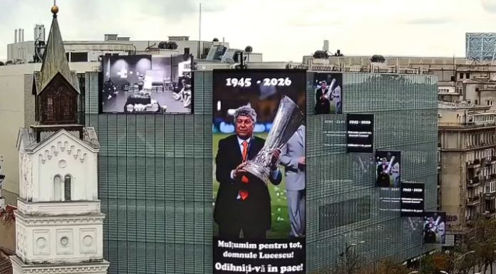 Omagiu pentru Mircea Lucescu în Bucureşti. „De la kilometrul 0 al României spre toată lumea fotbalului”