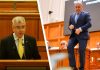 Moțiunea de cenzură inițiată de PSD și AUR împotriva Guvernului Bolojan a fost citită, în plenul Parlamentului, de Petrișor Peiu