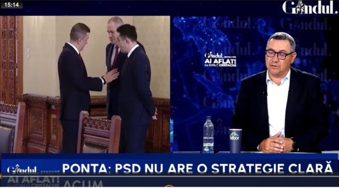Ponta: Ar trebui ca AUR, care e al doilea partid, să preia președinția Senatului cu sprijinul PSD