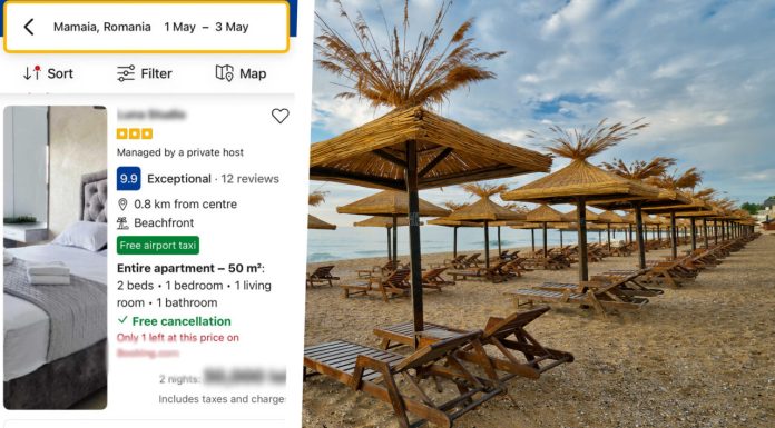 Nebunia prețurilor a început, pe măsura ce se apropie 1 mai. Doua nopți de cazare, pentru un cuplu, se aproprie și de 6.000 de euro la malul mării