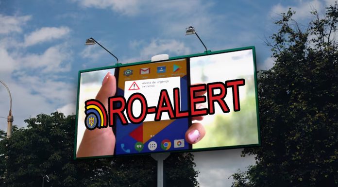 Mesajele Ro-Alert afișate pe panourile digitale outdoor. Proiectul a fost implementat în București și alte 17 orașe