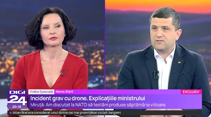 Radu Miruță dă vina pe ucraineni pentru că ajung drone rusești în România. Care este explicația ministrului Apărării
