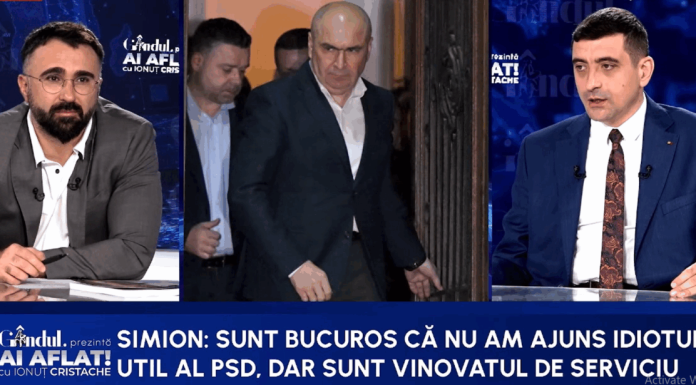 George Simion: Sunt bucuros că n-am ajuns idiotul util al PSD, dar sunt vinovatul de serviciu