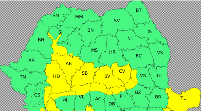 ANM: Vremea se răceşte accentuat în următoarele trei zile/ Ploaie, vânt puternic şi ninsori la munte/ Rafale de până la 100 km/h în zona montană înaltă