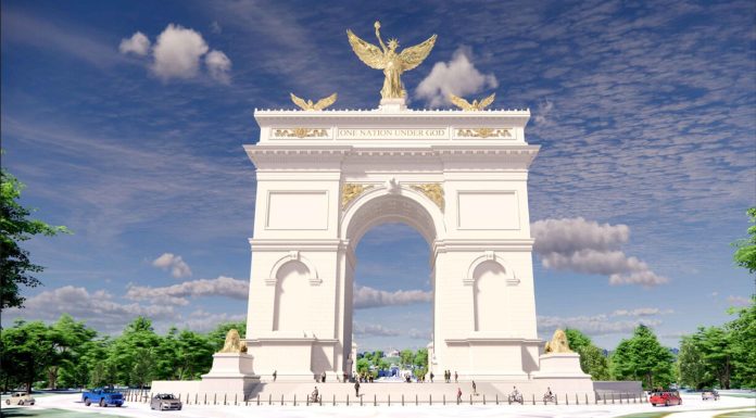 Donald Trump va ridica la Washington cel mai mare arc de triumf din lume. Va avea trei statui de aur