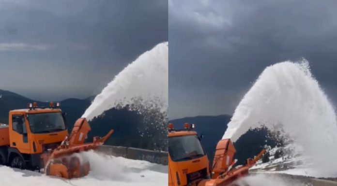 A început deszăpezirea pe Transalpina. Imagini cu utilajele la lucru