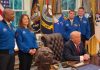 Trump primește la Casa Albă echipajul misiunii Artemis II și se laudă: „Aș fi reușit și eu”