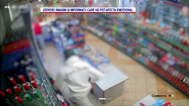 Imagini șocante într-un magazin din Iași. Un bărbat bate cu o violență extremă o femeie fără apărare