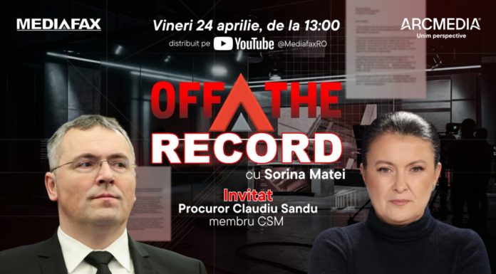 OFF The Record. Invitat: Procuror Claudiu Sandu, membru CSM