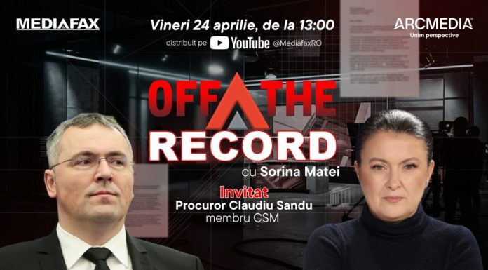 OFF The Record. Invitat: Procuror Claudiu Sandu, membru CSM